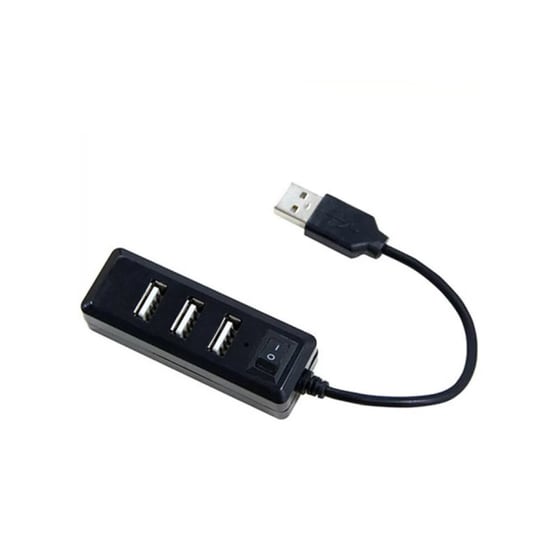 Lamtech 4-Port USB 2.0 Hub Black (LAM021479) image 0