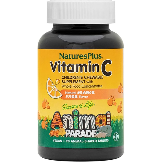Nature's Plus Source Of Life Animal Parade Children's Supplement Vitamin C - 90 ταμπλέτες image 0