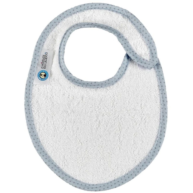 ΚΌΣΜΟΣ ΤΟΥ ΜΩΡΟΎ Σαλιάρα Πετσετέ Κόσμος Του Μωρού Semini Γκρι