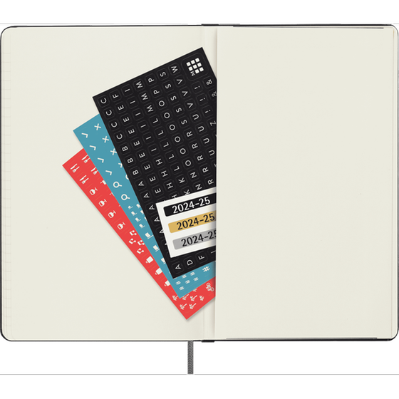 Ακαδημαϊκό Ημερολόγιο Ημερήσιο Moleskine 2024-25 18Μ Large Black Hard image 4