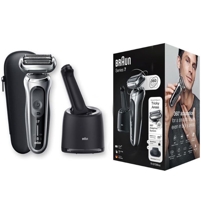 BRAUN Smartcare Series 7 S7200cc Ξυριστική Μηχανή Επαναφορτιζόμενη Ασημί