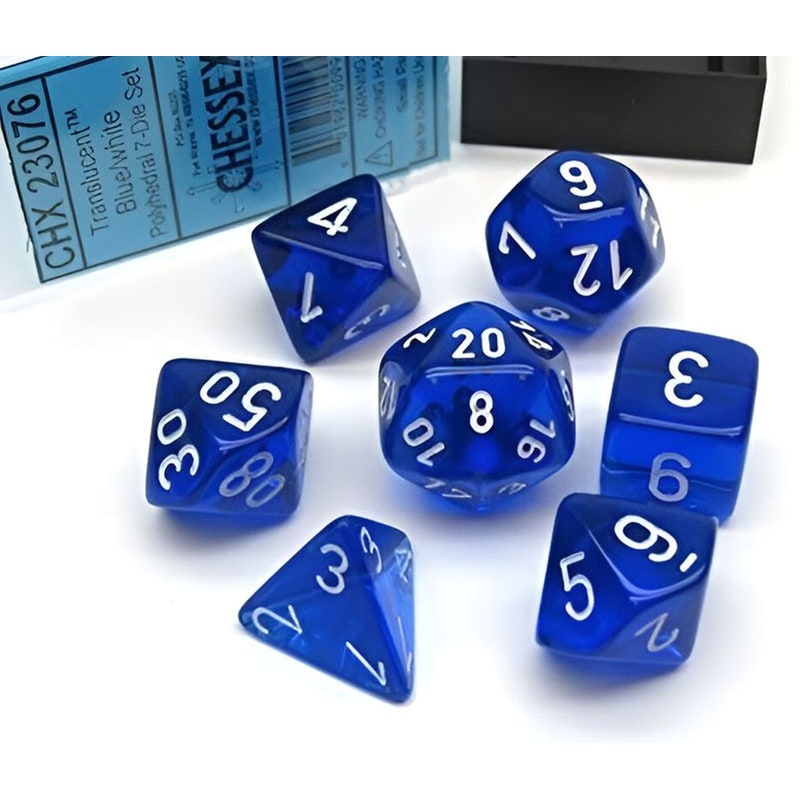 Chessex Translucent - Blue/White CHESSEX