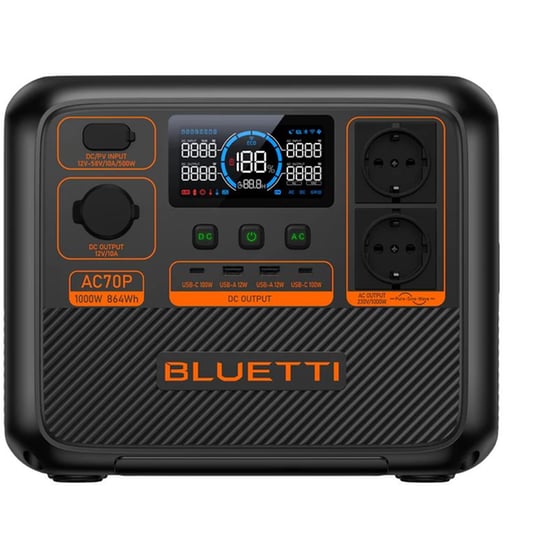 Bluetti Power Station AC70P 864Wh - Μαύρο image 0