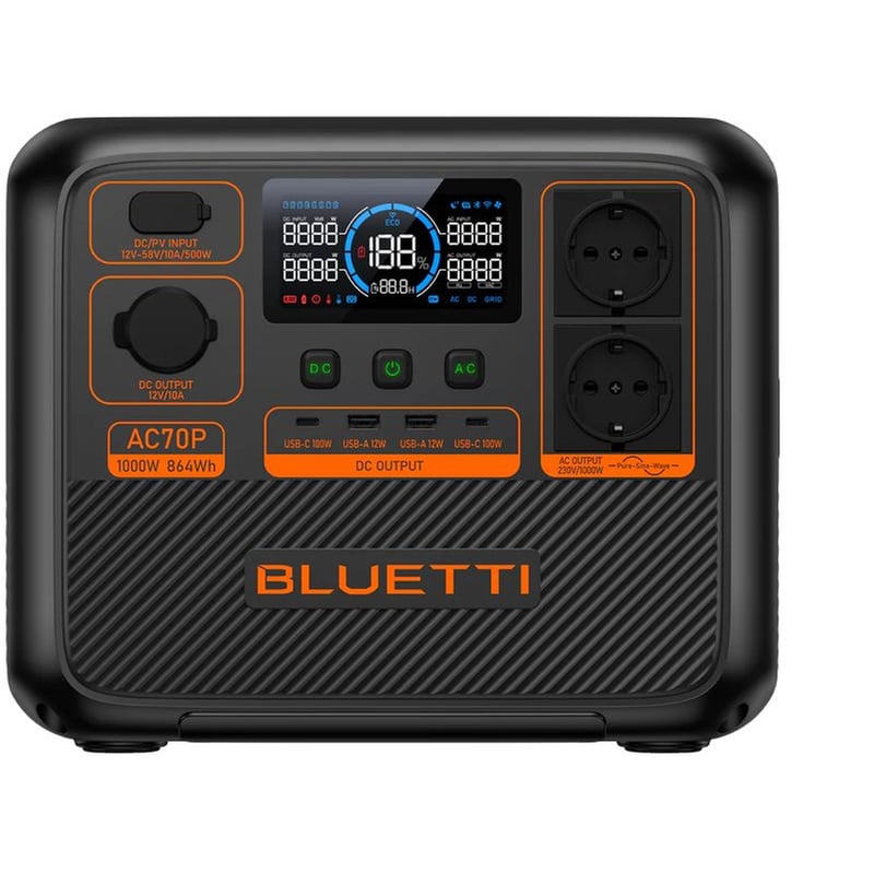 POWER STATION BLUETTI AC70P PORT 1000W