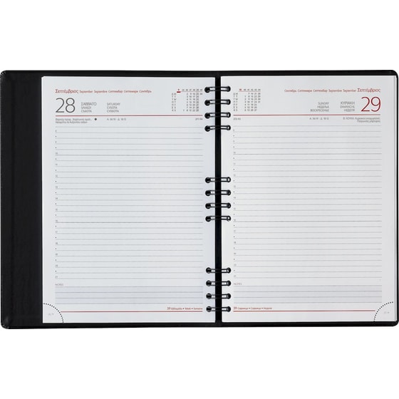 Ημερολόγιο Ημερήσιο 2026 Θεοφύλακτος 12M Saffiano Κόκκινο image 1