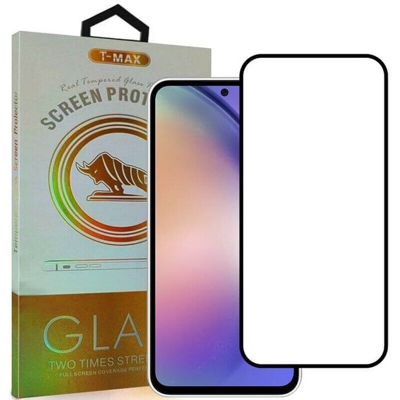 Προστατευτικό οθόνης Samsung Galaxy A14/Galaxy M15 - T-Max Premium 3D Tempered Glass Full Glue - Black