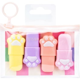 Μαρκαδόροι Υπογράμμισης Posh+Pop Pastel Paw (4 Τεμάχια)