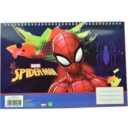 Μπλοκ Ζωγραφικής Gim Α4 Σπιράλ Spiderman 30 Φύλλων
