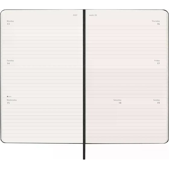 Ημερολόγιο Εβδομαδιαίο Moleskine 2026 12Μ Large Black Hard image 3