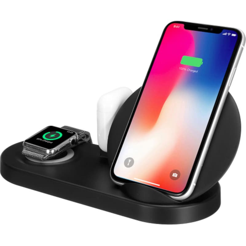 OEM Ασύρματος Φορτιστής W7 Charging Station 5in1 1.2A 36W - Black