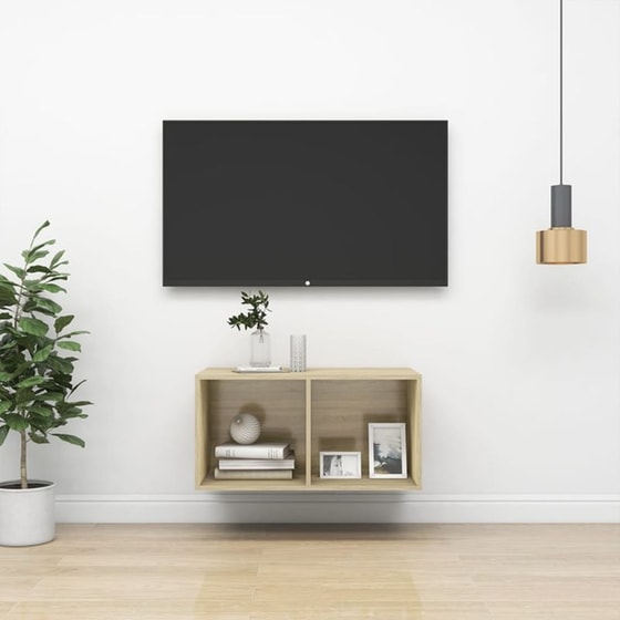 Έπιπλο Τηλεόρασης VidaXL Μοριοσανίδα 72x37x37cm - Καφέ image 1