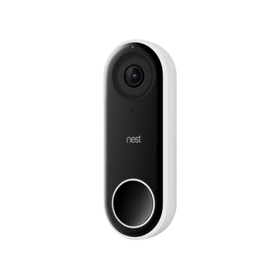 Κουδούνι Πόρτας Google Nest Doorbell Wired με Κάμερα - Μαύρο/Λευκό image 2