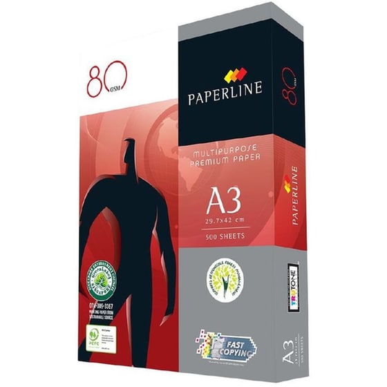 Paperline Φωτοαντιγραφικό Χαρτί Λευκό Α3 80gr 500 φύλλα image 0
