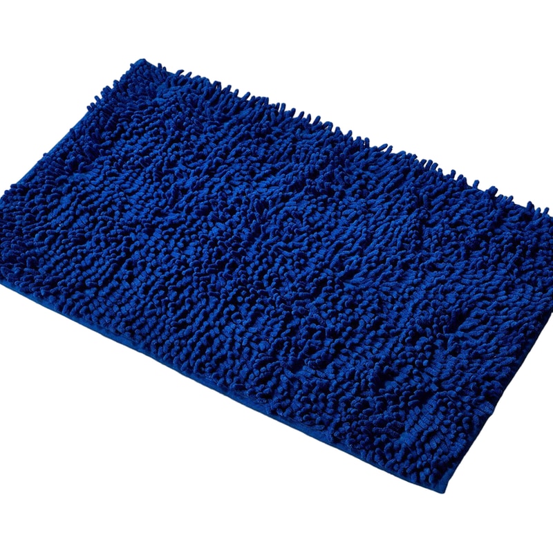 WHITEGG Πατάκι Μπάνιου Whitegg Ορθογώνιο από Πολυεστέρα 50x80 cm - Μπλε