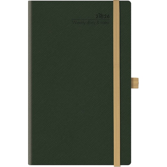 Ημερολόγιο Εβδομαδιαίο 2026 Θεοφύλακτος 12M Saffiano Olive image 0