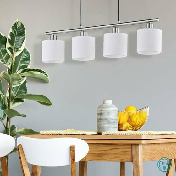 Trio Lighting Tommy Κρεμαστό Φωτιστικό Λευκό Ράγα για 4 Λαμπτήρες E14 75εκ. image 3