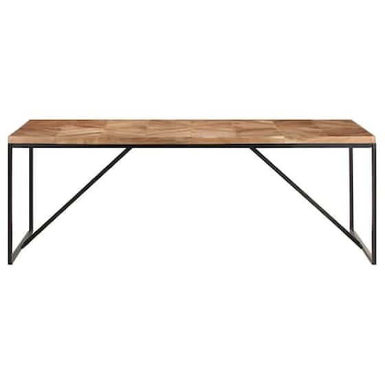 Vidaxl Τραπεζαρία 200 X 90 X 76 Εκ. Από Μασίφ Ξύλο Ακακίας/μάνγκο image 3
