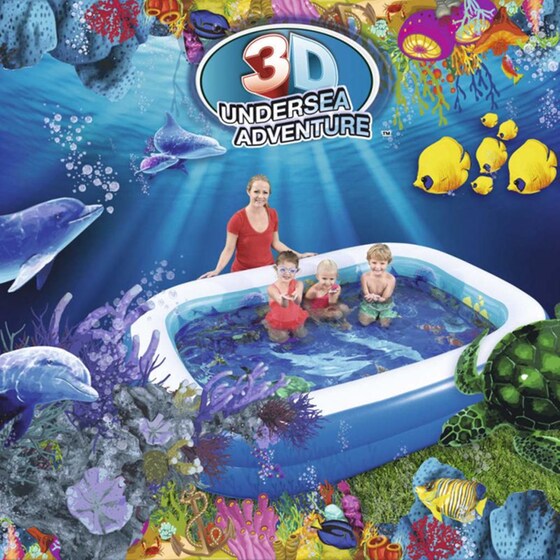 Φουσκωτή Οικογενειακή Πισίνα Bestway Undersea Adventure 54177 778 Lt - Μπλε image 6