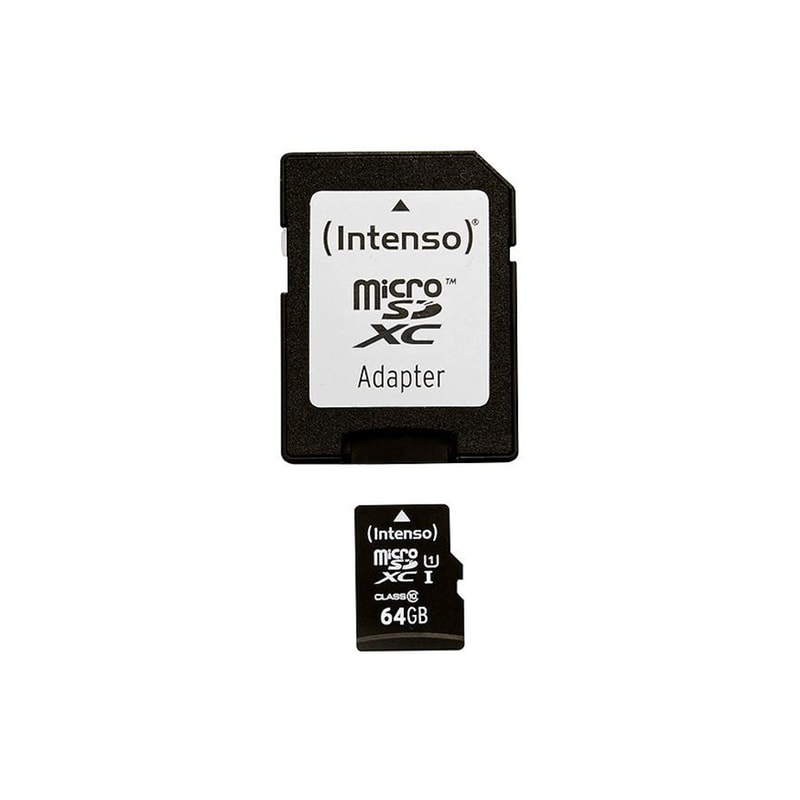 INTENSO Κάρτα μνήμης microSDHC 64GB Class 10 SD Adapter - Intenso 3423490