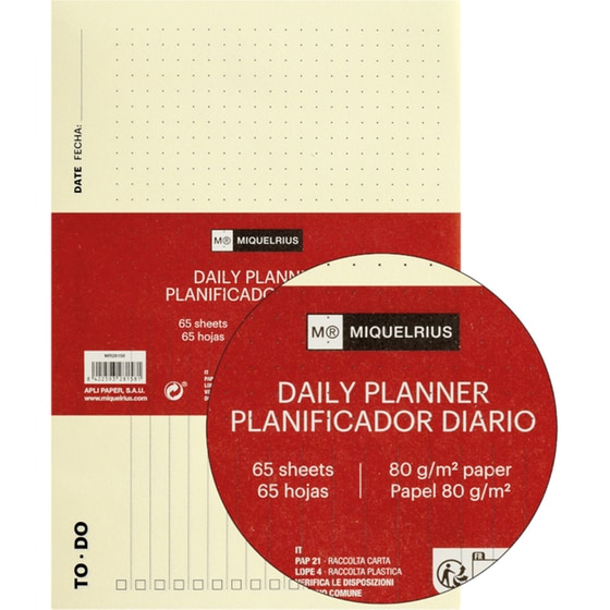 Οργανόγραμμα Miquelrius 2024 Ημερήσιο Planner To Do A5 image 0