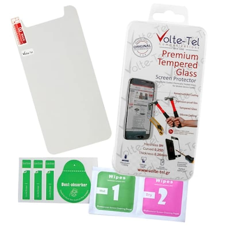 Προστατευτικό οθόνης Universal Universal - Volte-tel Tempered Glass 9H 0.26mm 2.5D Full Glue