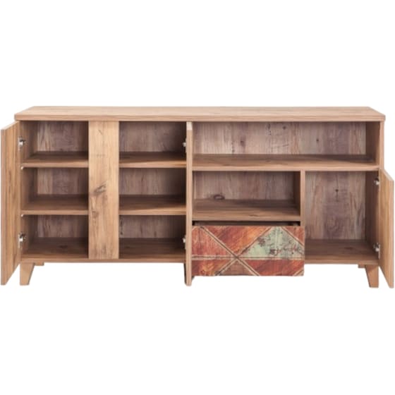 Έπιπλο Τηλεόρασης 24Mall Mare Atlantic Pine από Μοριοσανίδα 160x45x65 cm - Πολύχρωμο image 4