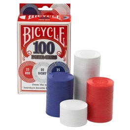 Σετ Τράπουλα Plastic και 100 Chips Count Pack