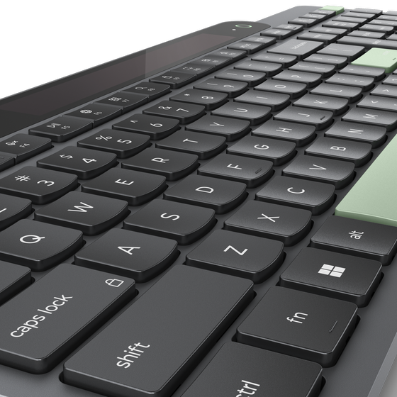 Lenovo Euro103P Ασύρματο Bluetooth Πληκτρολόγιο Black, Green (US) image 4