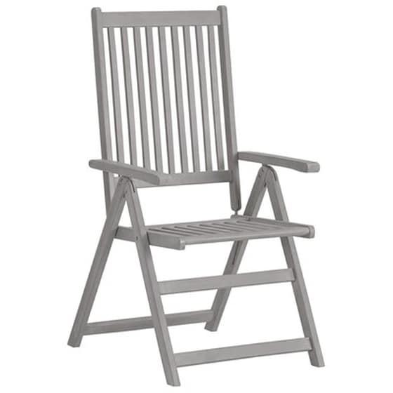 Vidaxl Καρέκλες Κήπου Ανακλινόμενες 4 Τεμ. Ξύλο Ακακίας Με Μαξιλάρια image 3