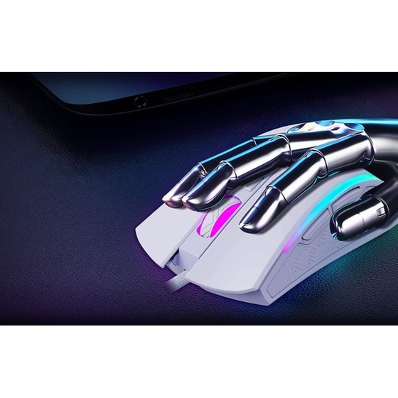 Havit MS1034 RGB Gaming Ενσύρματο Ποντίκι Λευκό image 6