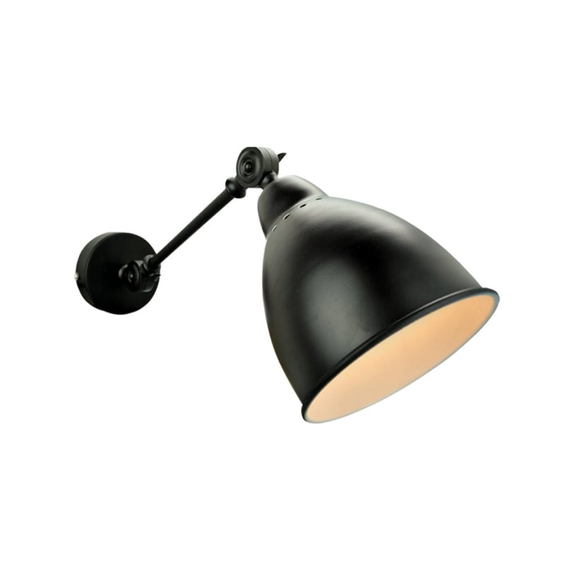 HOMELIGHTING Απλίκα Τοίχου Homelighting Moreno 77-2202 Μεταλλική 40x14x14 cm - Μαύρη