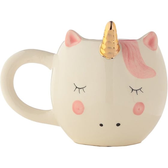 Κούπα Puckator Rainbow Unicorn Κεραμική 560 ml - Ροζ/Λευκή image 2