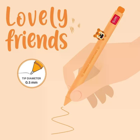 Στυλό Gel Legami Lovely Friends Tiger 0.5 mm Πορτοκαλί image 2