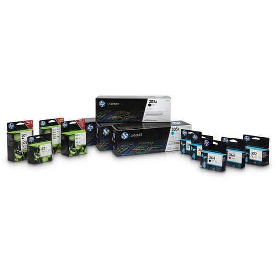 Συμβατό HP 302 Πολλαπλό / Μαύρο Πακέτο 2 Μελανιών Εκτυπωτή X4D37AE image 2