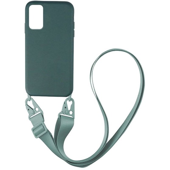 Θήκη Samsung Galaxy A03s - Sonique Carryhang Liquid Silicone Strap - Πράσινο image 0