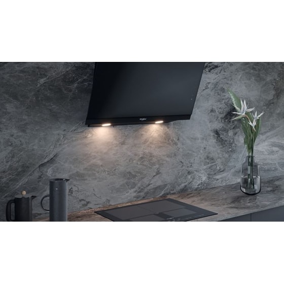 WHIRLPOOL WHVS 93F LT BSS/1 90 cm Μαύρο Απορροφητήρας Καμινάδα - Τζάκι image 3