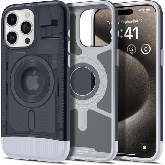 Θήκη Apple iPhone 15 Pro Max - Spigen Classic C1 Magfit - Graphite image 0