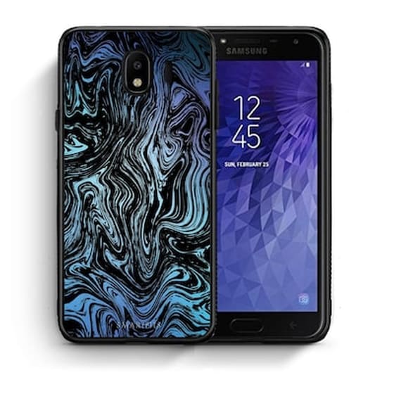Samsung J4 Water Color Midnight Marble Θήκη image 0