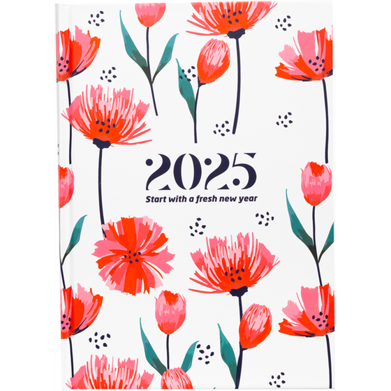 Ημερολόγιο Ημερήσιο Coolbee 2025 Blooming Flower 11x16.5cm image 0