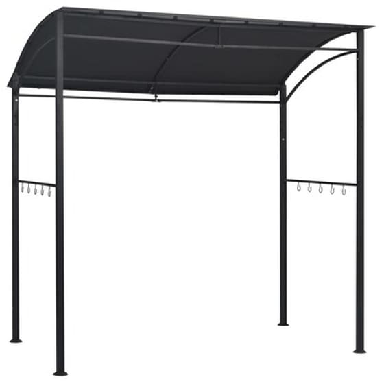 Κιόσκι Vidaxl Ατσάλι 215x150x220cm - Ανθρακί image 2