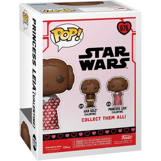 Funko Pop! Star Wars - Valentine's Day - Princess Leia (Valentine Chocolate) #676 image 2