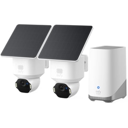 Ασύρματη IP Camera Anker eufy Security SoloCam E42 2-Cam Kit (HomeBase S380) 4K με WiFi - Λευκό