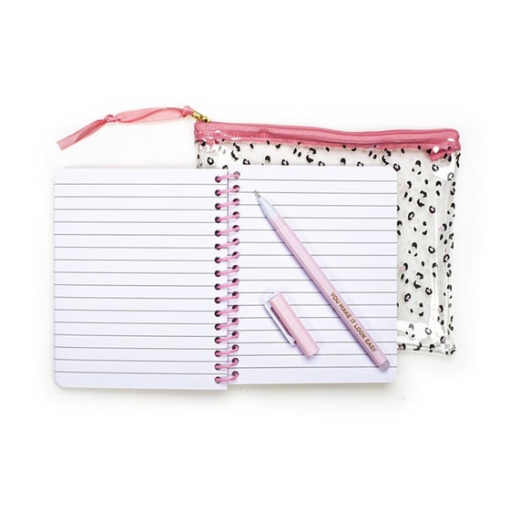 Σημειωματάριο Posh+Pop με Στυλό Erasable Leopard image 3