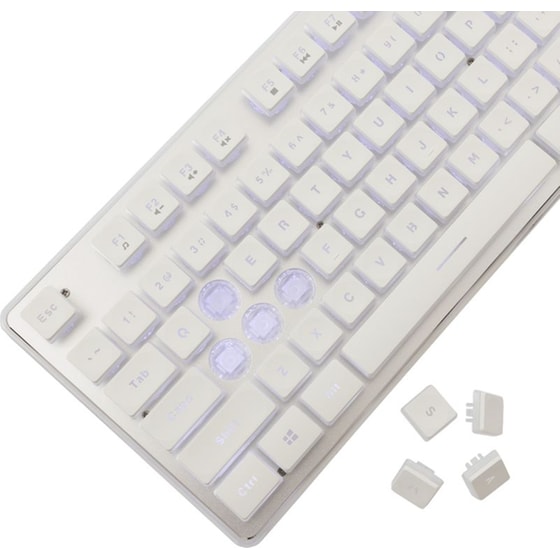 White Shark Tachi Gaming Μηχανικό Ενσύρματο Πληκτρολόγιο Λεύκο (US) image 3