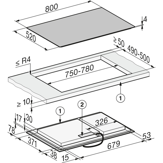 MIELE KM8484 FL 80 cm Μαύρο Εστία Επαγωγική Αυτόνομη image 5