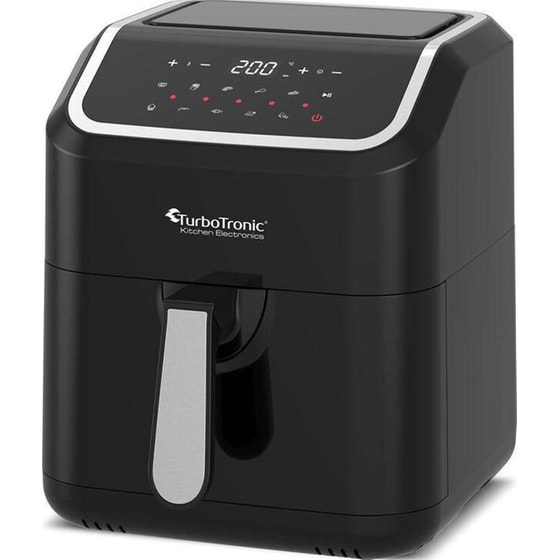 TURBOTRONIC TT-AF12D με Αποσπώμενο Κάδο 1600 W 5 L Μαύρο Φριτέζα Αέρος image 1