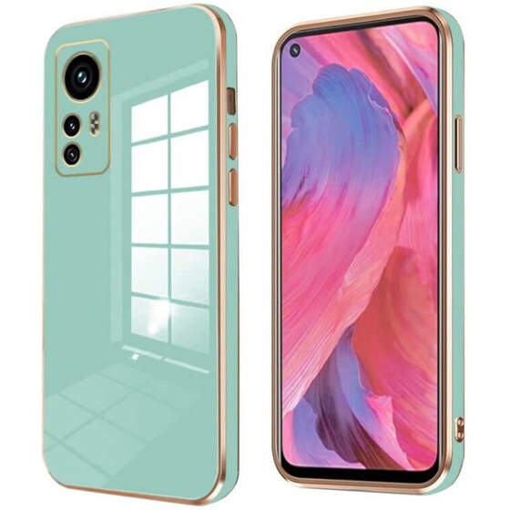 Θήκη Σιλικόνης Xiaomi 12 / 12X - Bodycell Gold Plated - Πράσινο image 0