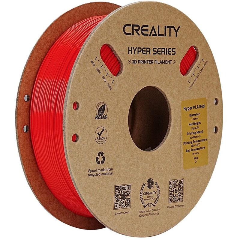 CREALITY Νήμα 3D Εκτυπωτή HYPER PLA 1kg 1.75mm - Κόκκινο