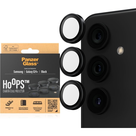 Προστατευτικό κάμερων Samsung Galaxy S24 Plus - PanzerGlass Hoops Black Anti-Scratch image 0