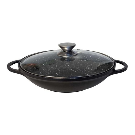 Τηγάνι Wok CHEFFINGER CF-DW40 40 cm Μαύρο image 3